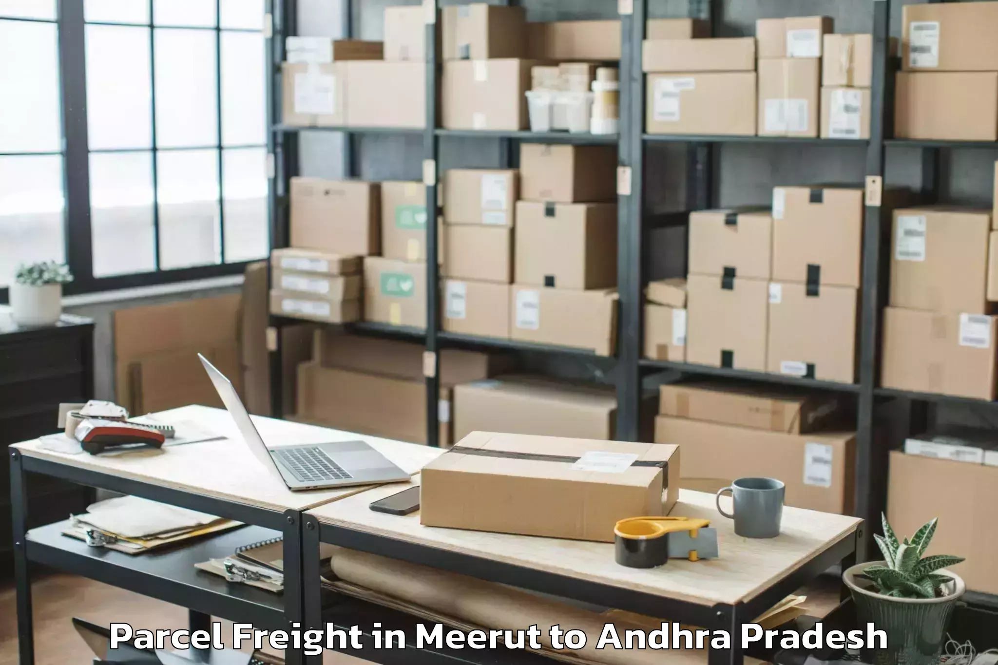 Comprehensive Meerut to Rangampeta Parcel Freight